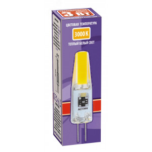 Лампа светодиодная PLED-G4 COB 3Вт капсульная 3000К тепл. бел. G4 240лм 220В 2857446