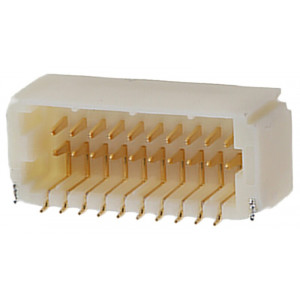 SM20B-SRDS-G-TF, Разъем провод-плата 2x10P 2 SHD 1мм, штекерный разъем 10 -25°C+85°C 1A SMD, P=1мм, разъем провод-плата/провод-провод