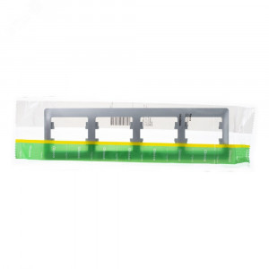 Рамка 4-м Glossa горизонт. алюм. SE GSL000304