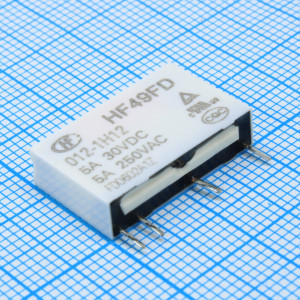 HF49FD/012-1H12, Реле силовое катушка 12В 5A один контакт на замыкание
