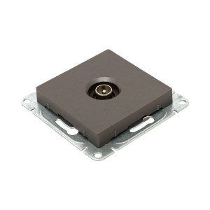 Механизм розетки TV, одиночная, мокко Эпика EKF UP1-SOM-TV-1