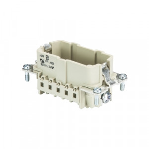 Вилочная контактная вставка BAS STC 10 69, Вилочная контактная вставка, обжимная фиксация, 10 полюсов + PE, типоразмер 10B, 690V, 16A, (обжимные контакты поставляются отдельно)