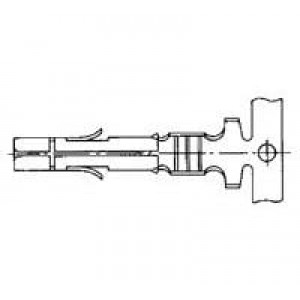 350923-3 (Cut Strip), Штыревые и гнездовые соединители SOCKET 12-10AWG REEL Cut Strip of 100