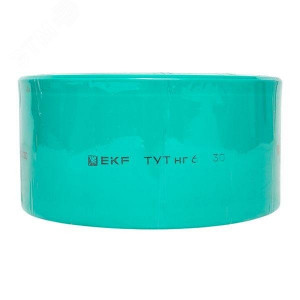 Термоусаживаемая трубка ТУТ нг 60/30 зелёная рулон PROxima tut-60-j