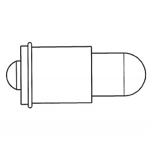 521-9201, Светодиодные лампы - Светодиоды с цоколем GRN MIDGET FLANGE NON DIFF 3/4 BASE
