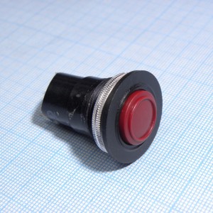 К-1-2   20мм (пластик), 1 замыкание, красная кнопка