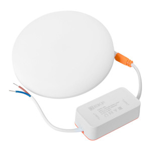 Светодиодный встраиваемый даунлайт безрамочный ДВО 1105 круглый 18Вт 4000K IP20 LUMA EKF