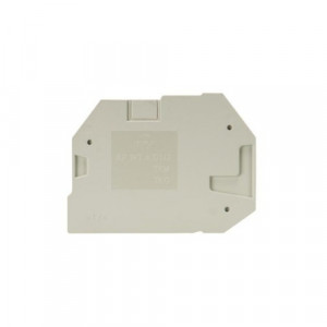 Боковая крышка AP WT 4 D1/2, Крышка боковая, для клемм WT 4..., цвет: серый