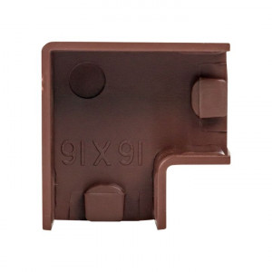 Поворот 90 гр. (16х16) (4 шт) темное дерево EKF-Plast