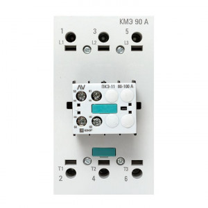 Комплект КМЭ 90А 400В АС с дополнительными контактами 1НО+1НЗ EKF AVERES ctr-s-90-00-400-av-22