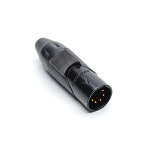 AX5MB0M-AU, Разъемы XLR 5P PIN M PLUG BLKGLD W BLK MRK SLV