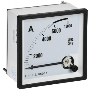 Амперметр Э47 6000/5А кл. точн. 1,5 96х96мм IPA20-6-6000-E