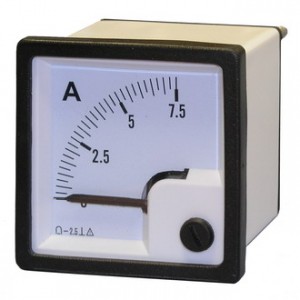Амперметр    7.5А  (48Х48), Измерительная головка DCA 7,5A вертикального положения, класс точности 2,5