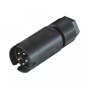 Вилочный разъем на кабель RST08i5 S S1 ZR1 H SW, Вилочныйразъем на кабельдиаметром 5-10.6 мм,5 полюсов, тип фиксации провода: винтовой,номинальные характеристики:250/400V, 8A,цвет корпуса:черный,цвет контактной вставки: черный,серия RST MICRO