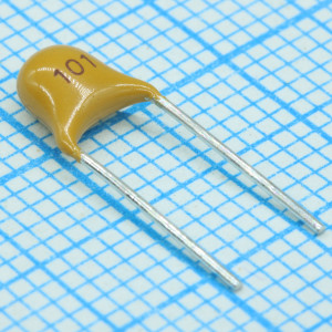 TS170R2H910JSBNB0R, Конденсатор керамический многослойный 91пФ 500В NPO ±5% радиальный 5.08мм 125°C россыпь