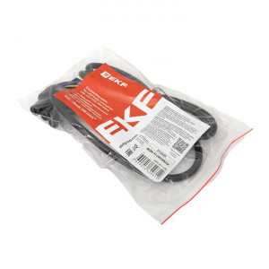 Кабель для подключения светодиодных линейных светильников ДБО-60/120/150 черный 1 метр 3x0,75 мм2 EKF ASC-B-1-LBL