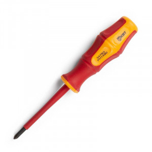 Отвертка диэлектрическая PH1x80 серия Профи, крестовая для работ под напряжением до 1000 В