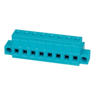 TBP01P1W-508-08BE, Съемные клеммные колодки Terminal block, pluggable, w screw lock, 5.08, plug, 8 pole, blue