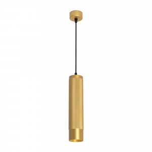 Светильник SP-SPICY-HANG-R70-13W Warm3000 (GD, 50 deg, 230V) 033670, Подвесной светильник. Мощность 13 Вт, св. поток 732 лм, 57 лм/Вт, теплый 3000 K, CRI>90, угол 50°, напряжение питания 230 В. Золотой круглый корпус из алюминия, рефлектор PC, степень защиты IP20. Размер: диаметр 70 мм, высота 300 мм, длина подвеса 1500 мм