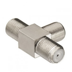 F ТВ ГНЕЗДО ТРОЙНИК, Разъем высокочастотный, переходник F гнездо - 2 x F гнездо, T-адаптер