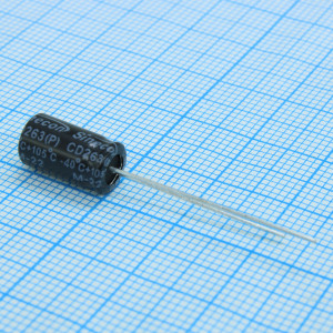 RAK100D2A06111P7BS00, Конденсатор радиальный 10мкФ 100В ±20% 6*11