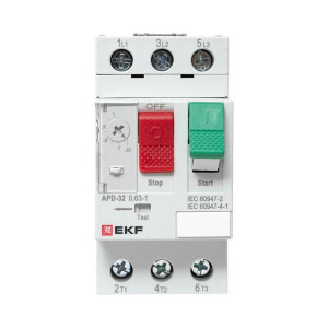 Автомат пуска двигателя АПД-32 0,63-1,0А EKF apd-me-1.0