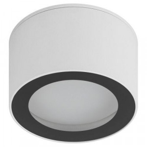 Светильник OL28 WH/BK под лампу GX53 IP44 настенно-потолочный спот черн./бел. Б0055581