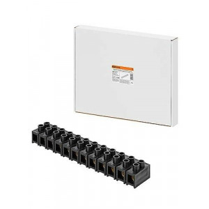 Зажим винтовой ЗВИ-150, полипропилен, 10-35 мм, 12 пар, 100°С,черный (индивидуальная упаковка), SQ0510-0059