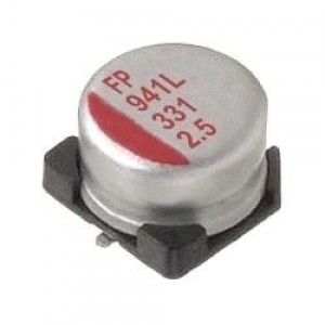RSL0J151MCN1GB, Алюминиевые конденсаторы с органическим полимером 6.3volts 150uF 105C