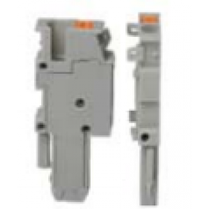 Разъем для клемм UJ6-2.5VP/K, Разъем для клемм, правый, 1 полюс, тип фиксации провода: push-in, номинальное сечение: 2,5 мм кв., 24A, 500V, ширина: 5,2 мм, цвет: серый