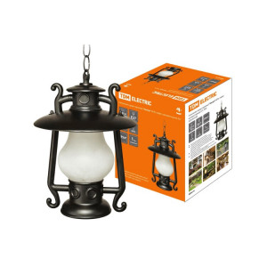 Светильник садово-парковый "Кантри" 60 Вт, подвес, матовое/черный, Е27, SQ0330-0100