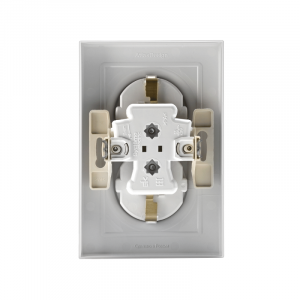 Розетка 2-м СП AtlasDesign 16А IP20 с заземл. в сборе бел. SE ATN000124