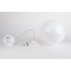 Cветильник потолочный НСБ 01-60-251 садово-парковый шар опал подвес шнур D250mm Е27 Б0048086