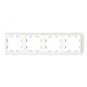 ATLASDESIGN ANTIQUE 4-постовая РАМКА, универсальная, ЖЕМЧУГ (5шт) C3(+) ATN100404