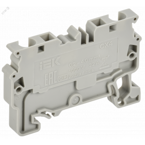 ARMAFIX Клемма пружинная CX4 4мм2 проходная серая IEK AF-CT40-00-K03-004
