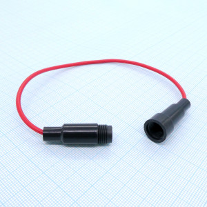 S1059 держ. предохр. (6.3х32) на проводе, Держатель предохранителя S1059 (6.35*31.8 10a 250В), проводной