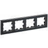 Рамка 4-м BRITE РУ-4-1-БрЧ металл черн. BR-M42-M-K02