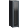 Шкаф сетевой LINEA E 42U 600х800мм стекл. передняя дверь задняя металлическая черн. LE05-42U68-GM