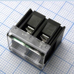 DG28C-B-02P-13-00A(H), Барьерный клеммный блок 2 контакта. Серия DG28C-B