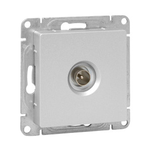 Механизм розетки TV, одиночная, алюминий Эпика EKF UP1-SOA-TV-1