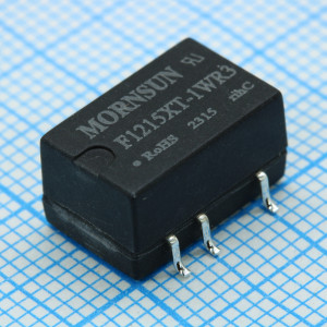 F1215XT-1WR3, Преобразователь DC/DC мощность, Вт: 1 вход 12В выход 15В