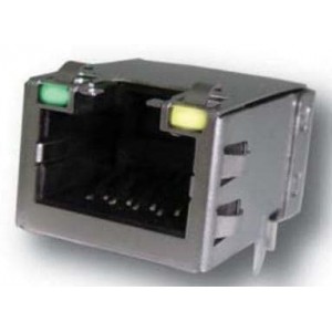 RJE48-188-1411, Модульные соединители / соединители Ethernet 1 PORT 8P R/A LOW PRFL CAT5e