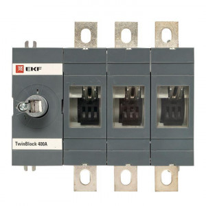 Рубильник 3п 400А без рукоятки управления TwinBlock PROxima tb-s-400-3p