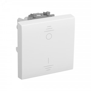 Выключатель двухполюсный одноклавишный модульный, 