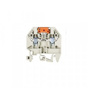 Клемма с размыкателем WK 4 TKM P3/U, Клемма с ножевым размыкателем, тип фиксации провода: винтовой, номинальное сечение: 4 мм кв., 20A, 800V, ширина: 6 мм, цвет: серый, тип монтажа: DIN35