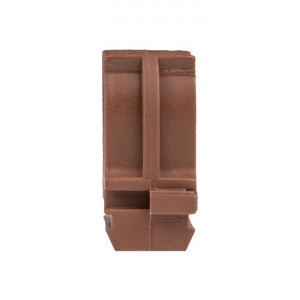 Крепеж-клипса d25 мм (10 шт) темное дерево Plast derj-z-25d