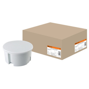 Распаячная коробка СП D80х40мм, крышка, серая, IP20, SQ1402-1004