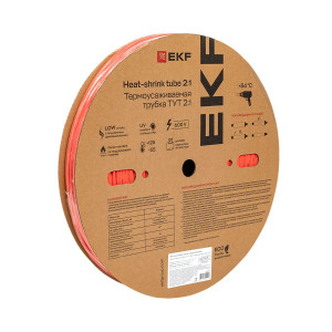 Термоусаживаемая трубка ТУТ нг 4/2 красная рулон PROxima tut-4-r