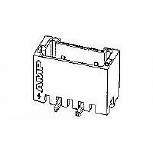 1-292230-6, Проводные клеммы и зажимы 16P SMT HDR VT 1.5mm