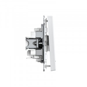 ARTGALLERY 1-клавишный ВЫКЛЮЧАТЕЛЬ с подсветкой, 10АХ, механизм, быстрозажимные клеммы, БЕЛЫЙ GAL000113S